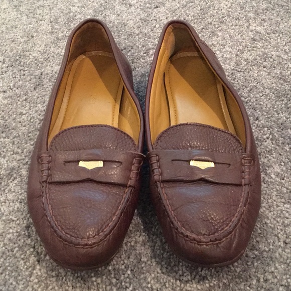 Coach Shoes - COACH Penny - burgundy/maroon loafers w/“penny”